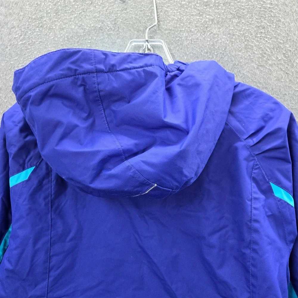 Columbia Boy Jacket XL‎ Blue Hooded Omni Heat Out Grown Pockets Full Zip
